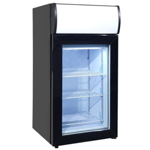 EFI - COUNTER TOP GLASS FREEZER WITH LIGHT 18"