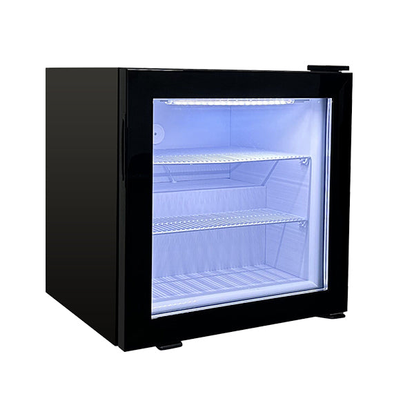 EFI - COUNTER TOP GLASS DOOR FREEZER BLACK 24"
