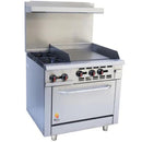 HOTZONE - 24" 2 BURNER & 12" GRIDDLE RANGE