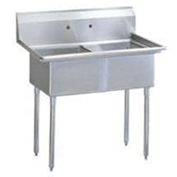 OMEGA - DOUBLE COMPARTMENT SINK 21X18X14 EA