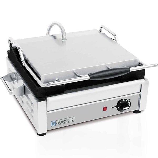 EURODIB - SFE02345 15"x11" SURFACE PANINI GRILL RIBBED 120v