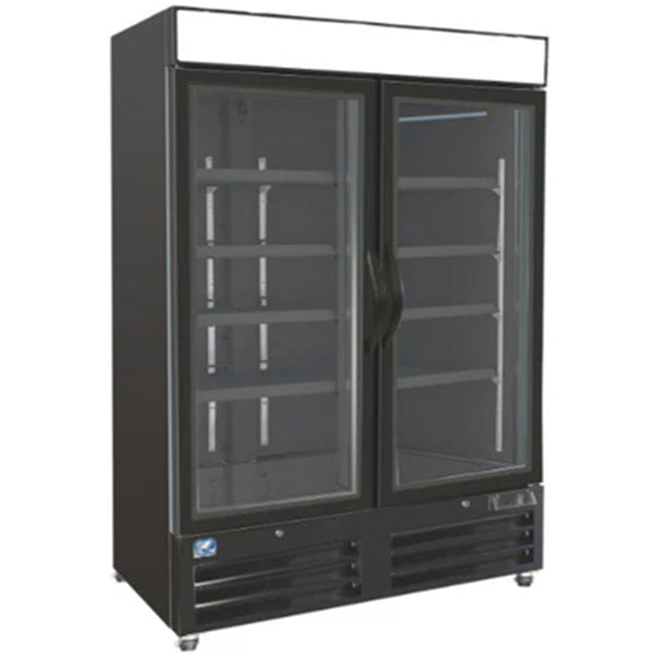 COLDZONE - R49-G2S/B MERCHANDISER REFRIGERATOR BLACK 49IN 49"