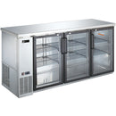 EFI - BACK BAR CABINET GLASS DOOR S/S 72"