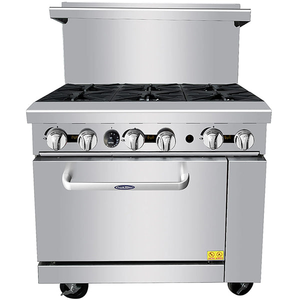 ATOSA - 36" 6 OPEN BURNERS RANGE WITH OVEN EA