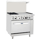 ATOSA - AGR-2B24GR 36" 2 BURNER RANGE W 24" GRIDDLE TOP LP EA