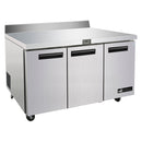 EFI UNDERCOUNTER WORKTOP 3 DOOR S/STEEL 72"