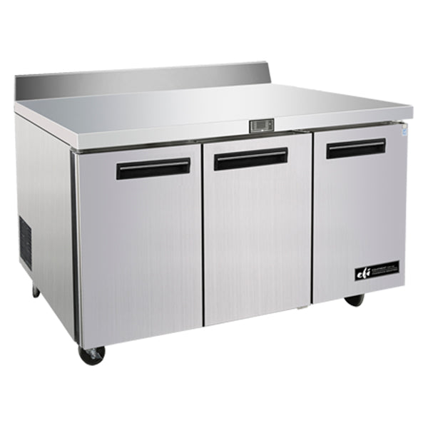 EFI UNDERCOUNTER WORKTOP 3 DOOR S/STEEL 72"