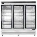 EFI - BOTTOM MOUNT GLASS 3 DOOR COOLER SWING 82in swing dr