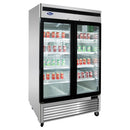 ATOSA - MCF8707 54" 2 DOOR GLASS REFRIGERATOR EA