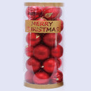 ROOTS BAKER - CHRISTMAS ORNAMENT RED 24PC 1PK