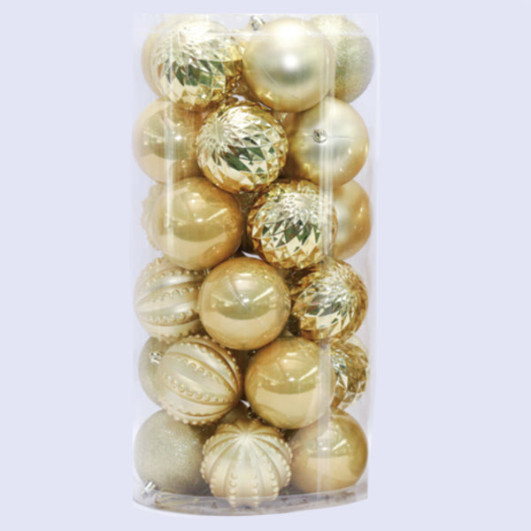 ROOTS BAKER - CHRISTMAS ORNAMENT GOLD 30PC 1PK