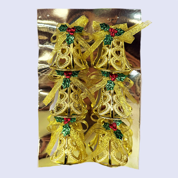 ROOTS BAKER - GOLD CHRISTMAS ORNAMENT 6PK