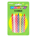 UNIQUE - JUMBO SPIRAL CANDLES MULTI 12EA