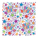 UNIQUE - BIRTHDAY STARS ROLL GIFT WRAP EA