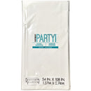 UNIQUE - WHITE RECT PLASTIC TABLECOVER 54X108 EA