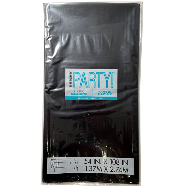 UNIQUE - BLACK BASIC TABLE COVER 54x108in 1EA