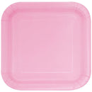 UNIQUE - LOVELY PINK 9IN SQUARE PLATES 14CT