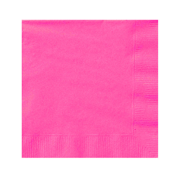 UNIQUE - HOT PINK LUNCHEON NAPKINS 20CT