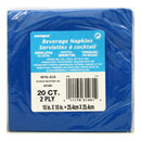 UNIQUE - ROYAL BLUE BEVERAGE NAPKINS 20CT