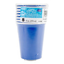 UNIQUE - ROYAL BLUE 9OZ CUPS 8CT