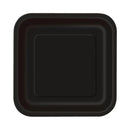 UNIQUE - MIDNIGHT BLACK 9in SQUARE PLAES EA