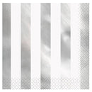 UNIQUE - SILVER FOIL DOTTED LUNCHEON  NAPKIN 16 CT