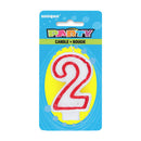 UNIQUE - DELUXE NUMERAL CANDLE 2 1EA