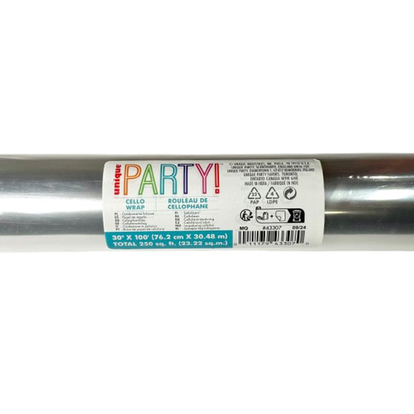 UNQIUE - CLEAR CELLO WRAP ROLL 100X30 EA