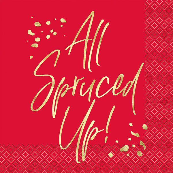 UNIQUE - ALL SPRUCED UP LUNCHEON NAPKIN 16CT