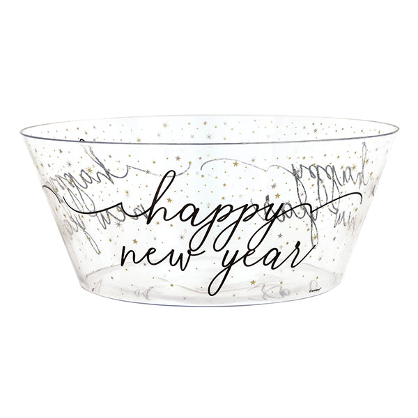 UNIQUE - NEW YEAR PLASTIC SERVING BOWL 1CT