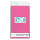 UNIQUE - HOT PINK ROUND TABLE COVER 84IN EA
