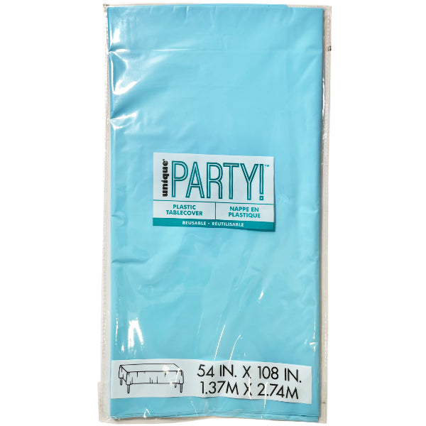 UNIQUE - POWDER BLUE RECTANGLE TABLECOVER EA