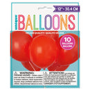 UNIQUE - RUBY RED BALLOONS 12in 10EA