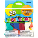UNIQUE - ASSORTED BALLOONS 9in 20EA
