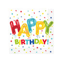 UNIQUE - HAPPY BALLOON BIRTHDAY BEVERAGE NAPKINS 16CT