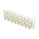 UNIQUE - GOLD BABY SHOWER CUP 9oz 8CT