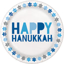 UNIQUE - 7" HANUKKAH PLATES 8CT