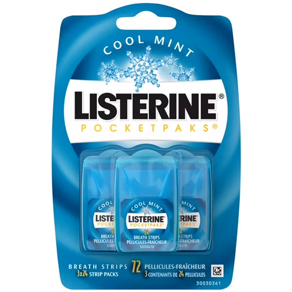 LISTERINE - POCKET PAKS COOL MINIT 6x6x72CT