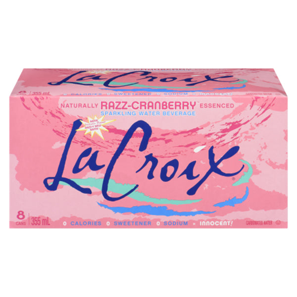 LA CROIX - CRAN-RASBERRY SPK FLAVOURED WATER 8x355 ML