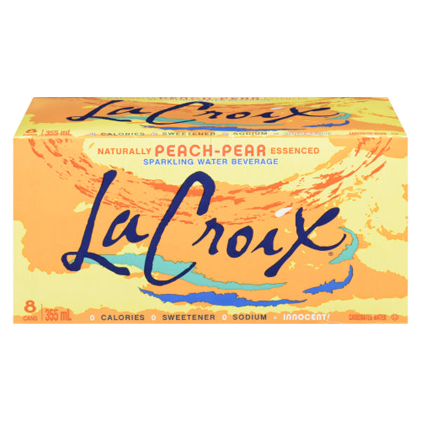 LA CROIX - PEACH PEAR FLAVOURED WATER 8x355 ML