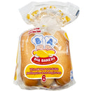 B&A BAKERY - 6 PK YELLOW HOT DOG BUNS (7 8") 432GR