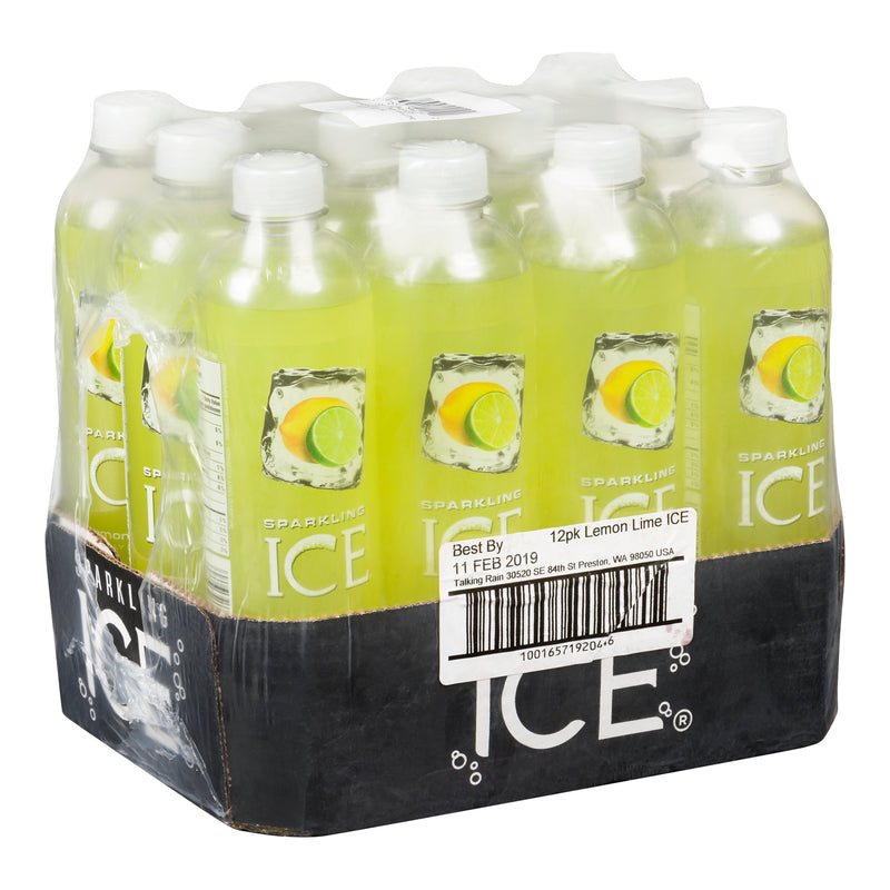 SUN RYPE - SPARKLING ICE LEMON LIME PET 12x503 ML