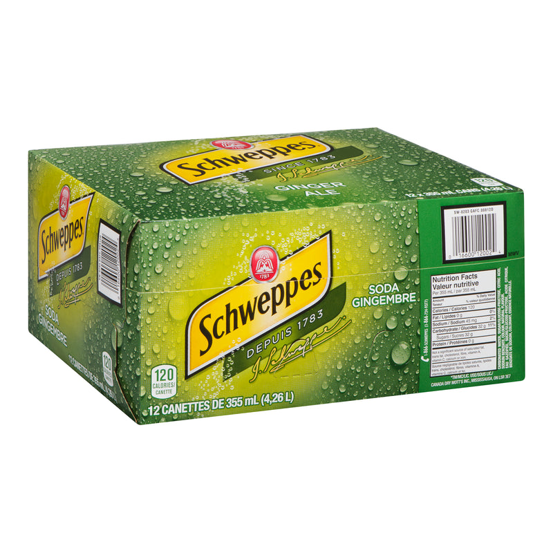 SCHWEPPES - GINGERALE 12x355ML