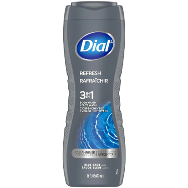 DIAL - BODY /HAIR/FACE WASH VISAGE NETTOYANT 473ML
