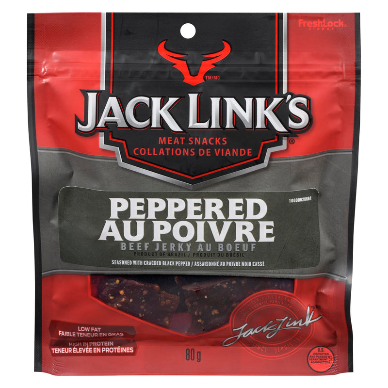 JACK LINKS - PEPPERED BEEF JERKY 80GR