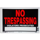 LINK - NO TRESPASSING SIGN 1 UN