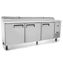 SUTTONAIRE - MPF8203 TRIPLE DOOR  REFRIGERATED PIZZA PREP TABL EA