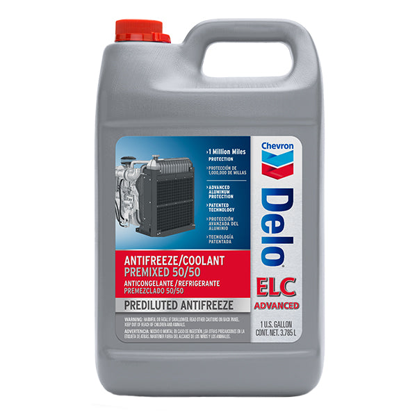 DELO - CHEVRON ELC ANTIFREEZE/COOLANT PREMIX 50/50 3.78LT