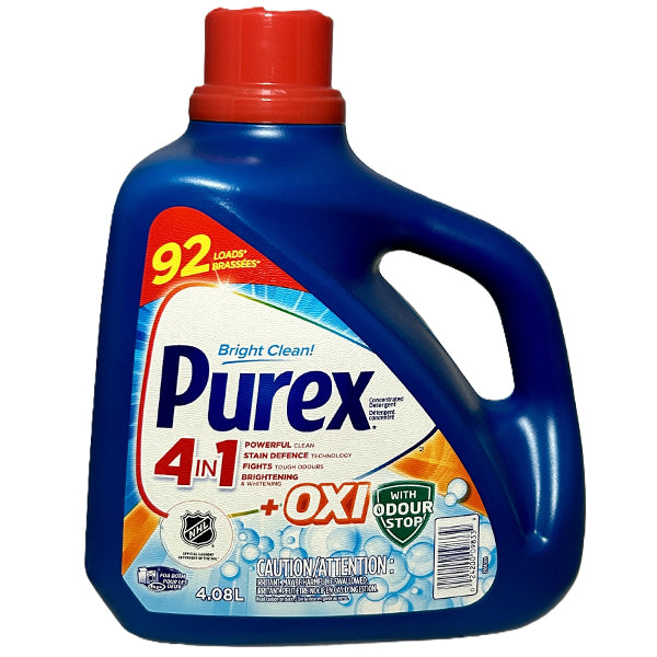 PUREX - + OXI DETERGENT 92LOADS 4x4.08 LT