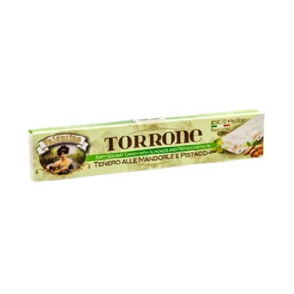 VALENTINO - SOFT ALMOND AND PISTACHIO TORRONE 200GR